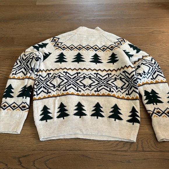 Crewcuts Kids Quarter-Zip Winter Sweater - Size Medium - Picture 2 of 4